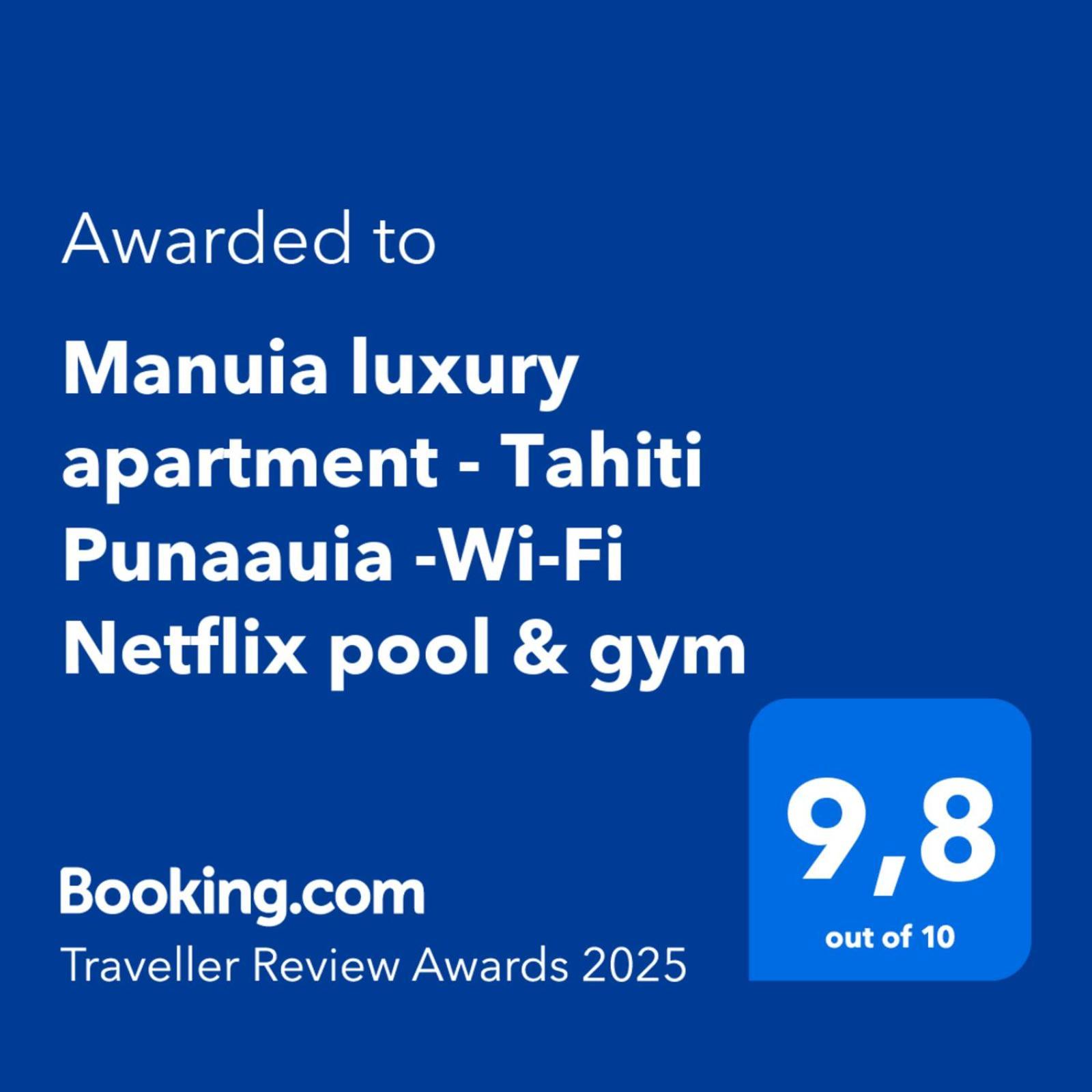 Manuia Luxury Apartment - Tahiti Punaauia -Wi-Fi Netflix Pool & Gym Exterior foto